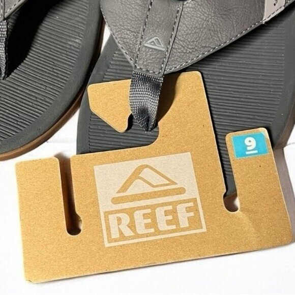 🌻 NEW w.Tags Reef Men's Grey Santa Ana Sandals Men's Size 9 - Picture 11 of 11